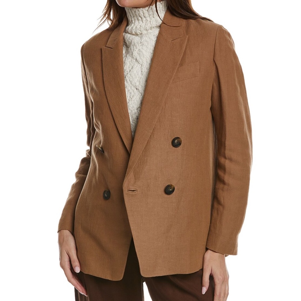 VINCE LINEN BOYFRIEND JACKET NWT
